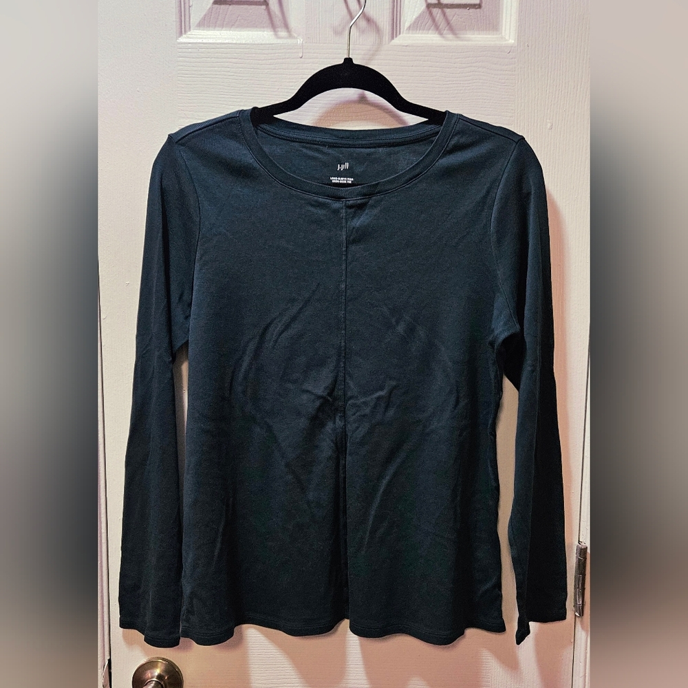 J. Jill Dark Green Long Sleeve Top